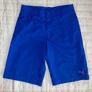 Puma Youth Royal Blue Golf Tech Shorts Size XL